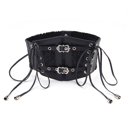 Lace Strap Leather Belt