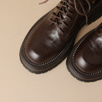 Maillard brown stylish short boots(pre-book) - KALONBD.COM