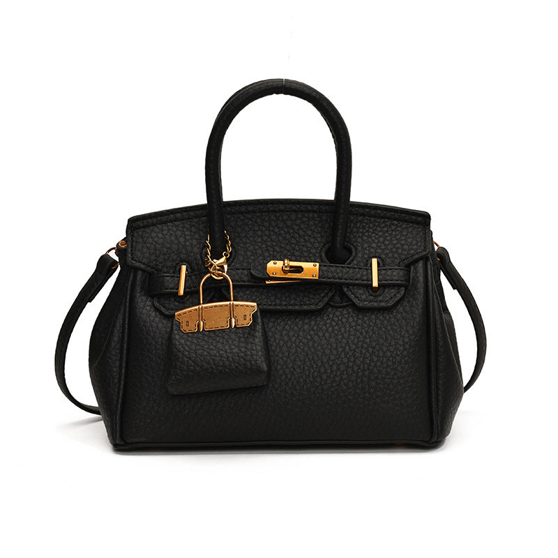 Luxury Black Leather Handbag