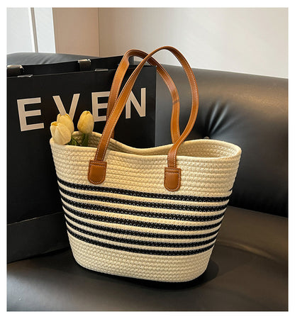 outdoor woven tote bag