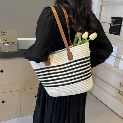 outdoor woven tote bag