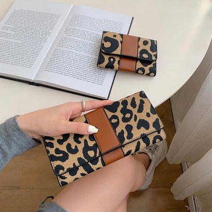 Leopard print multicard holder wallet(pre-book)