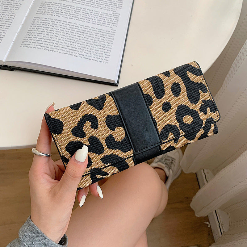 Leopard print multicard holder wallet(pre-book)