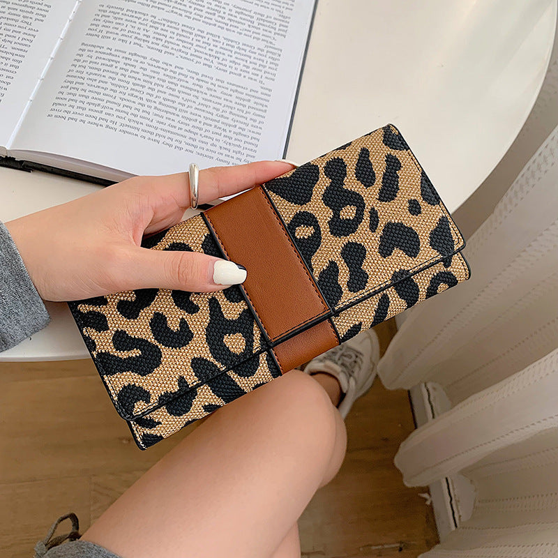 Leopard print multicard holder wallet(pre-book)