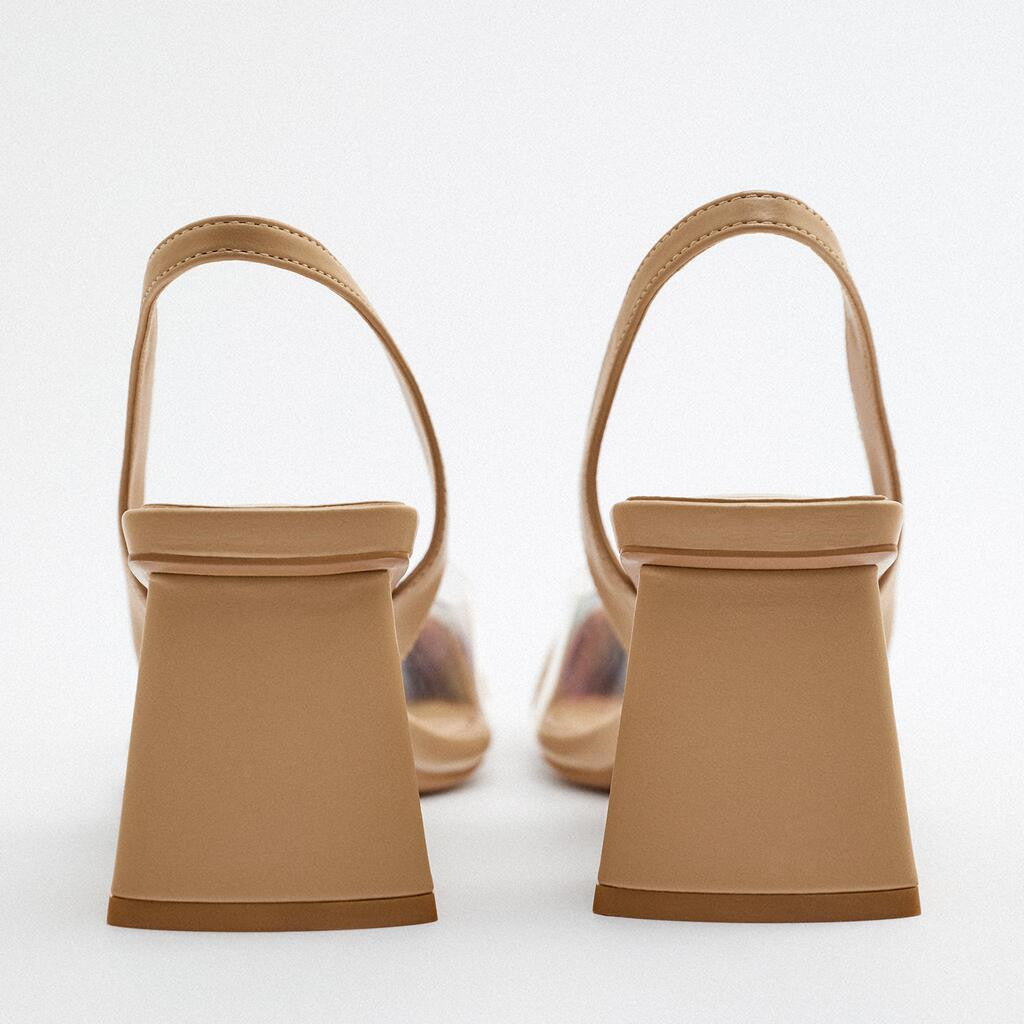 shallow thick heel mule shoes