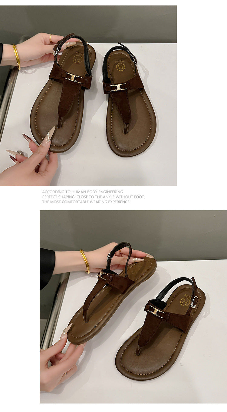 KalonBd Retro thong Roman sandals - KALONBD.COM