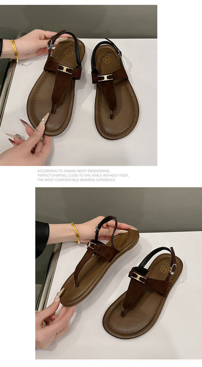 KalonBd Retro thong Roman sandals - KALONBD.COM