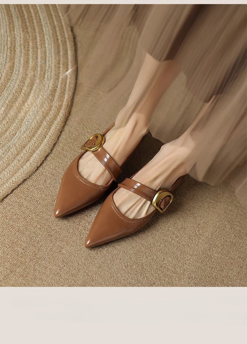 Shallow mouth low heel boots - KALONBD.COM