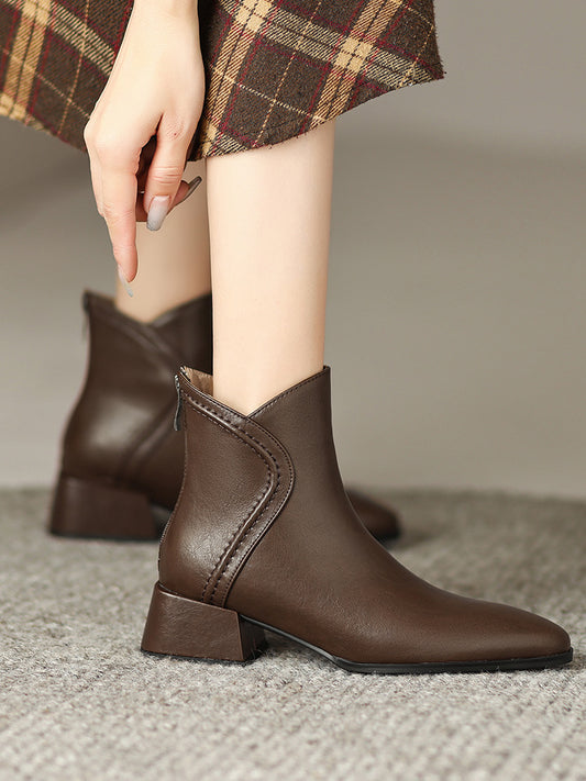 2024 new spring and autumn single boots