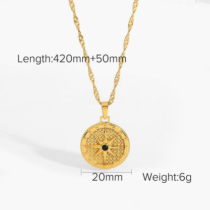 KalonBd Stylish eight-pointed star necklace