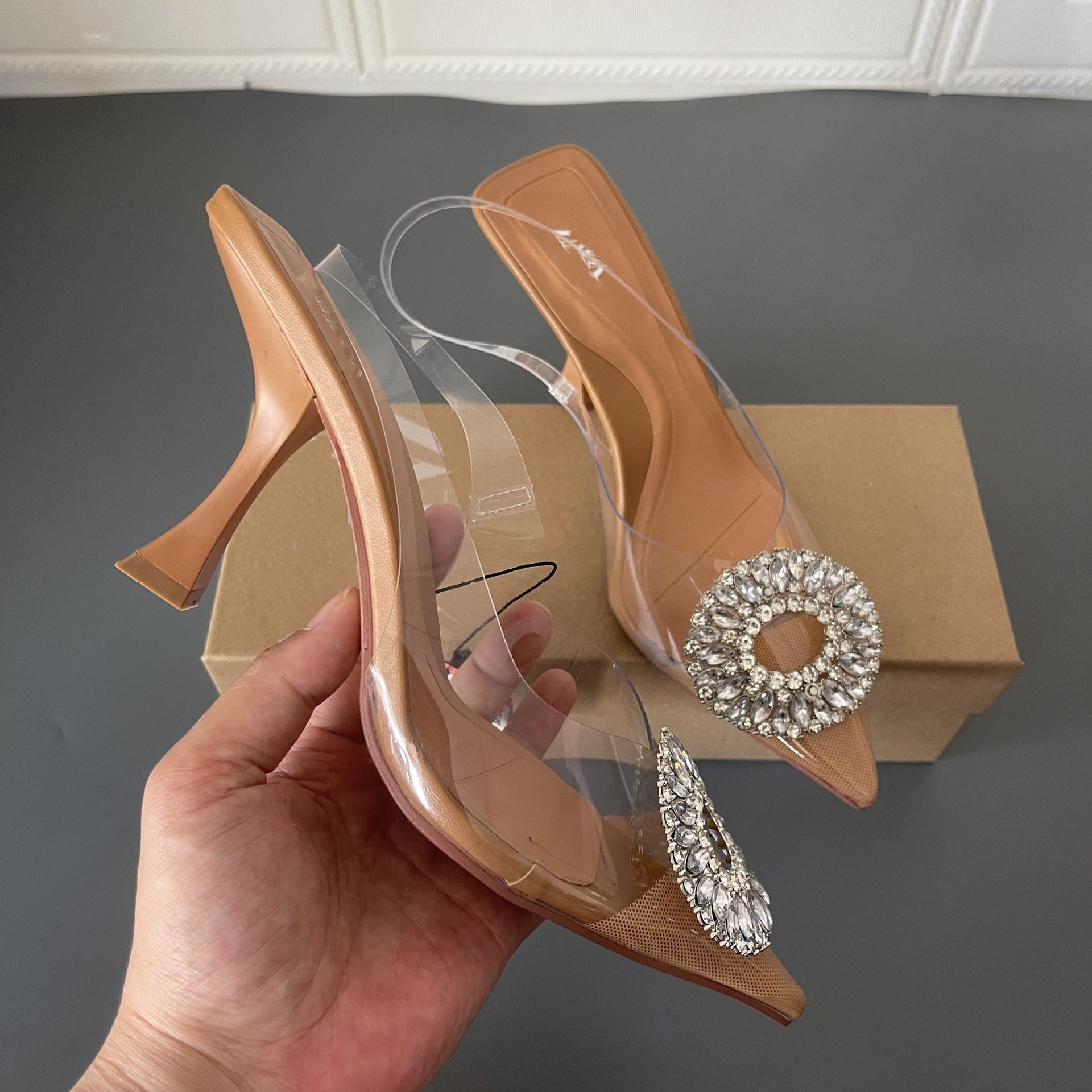 KalonBd transparent Crystal High Heel - KALONBD.COM