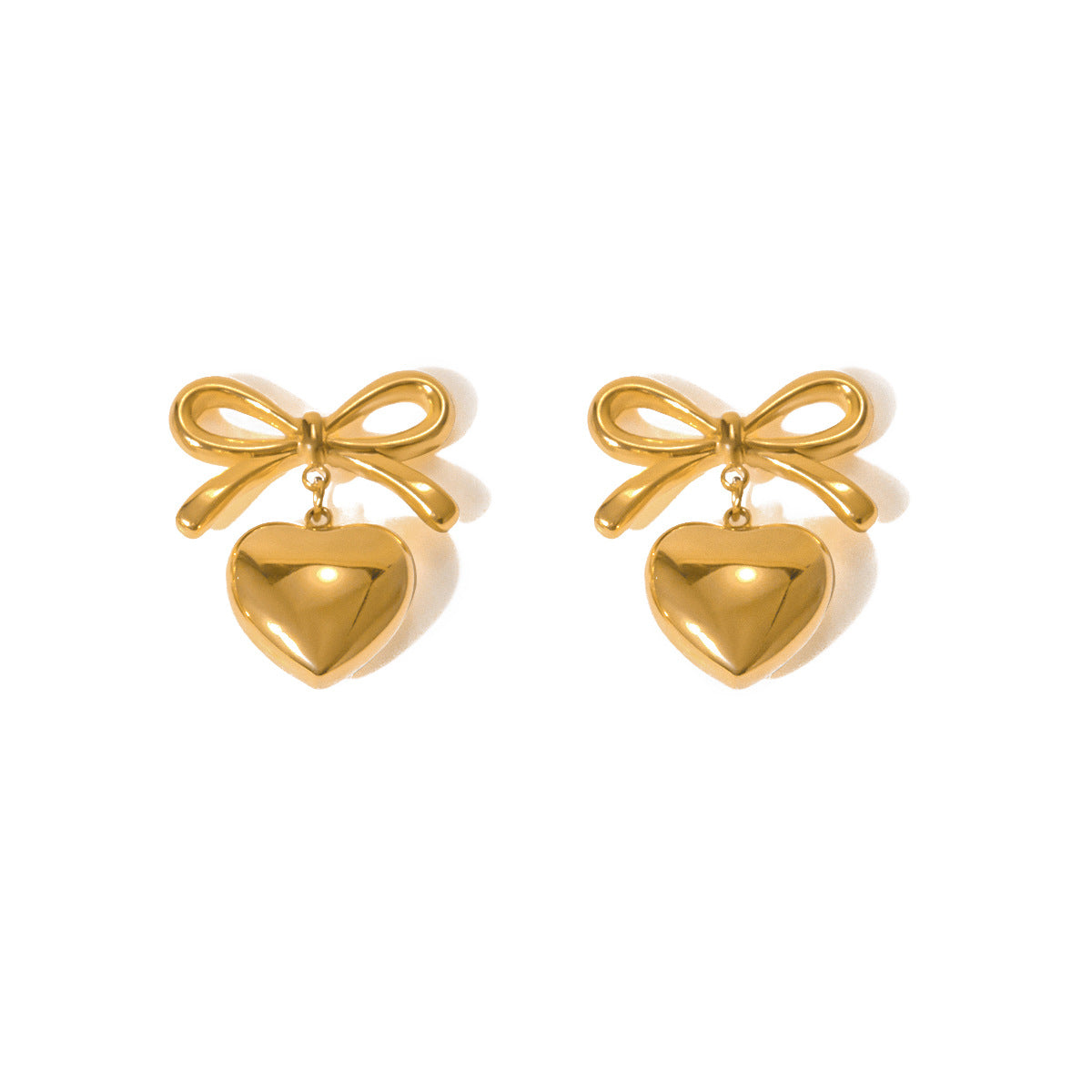 KalonBd Stylish titanium love earrings