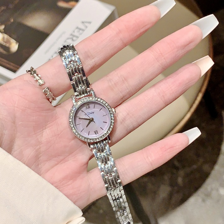 KalonBd Diamon silver belt watch - KALONBD.COM
