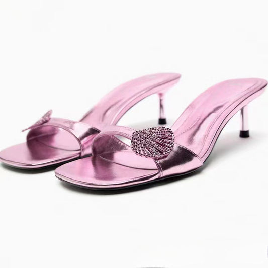 KalonBd ZA25 summer violet Rhinestone heel