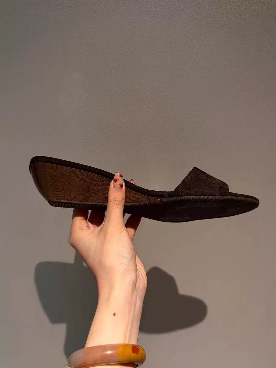 KalonBd French suede flip flops - KALONBD.COM
