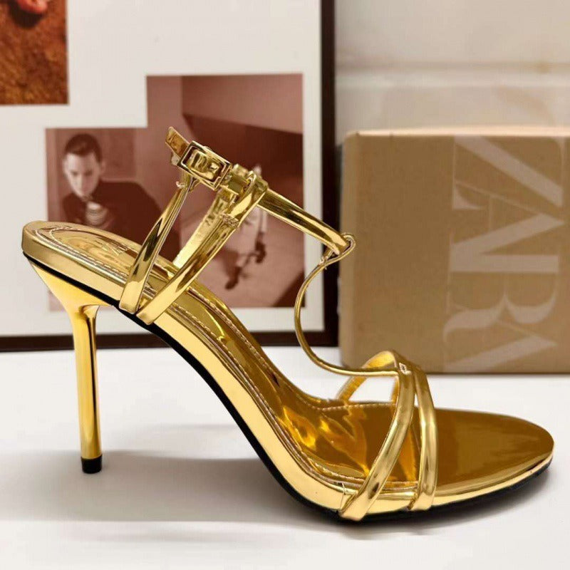 KalonBd Gold shallow high heel - KALONBD.COM
