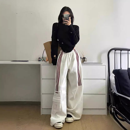 Cotton Sports Spring And Autumn Women Sweatpants