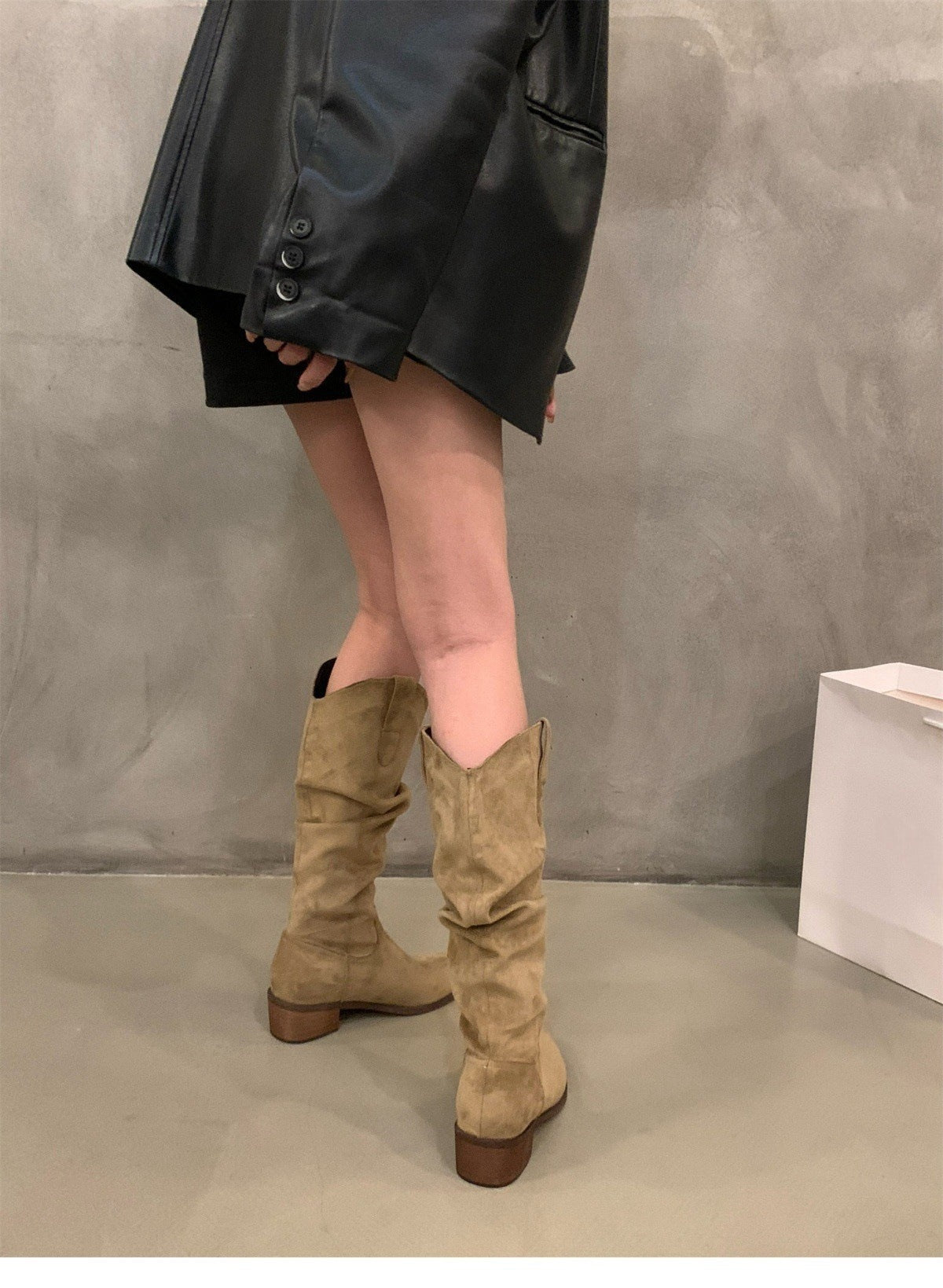 Retro Thick boots for women