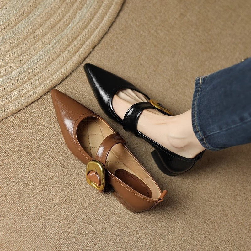 Shallow mouth low heel boots - KALONBD.COM
