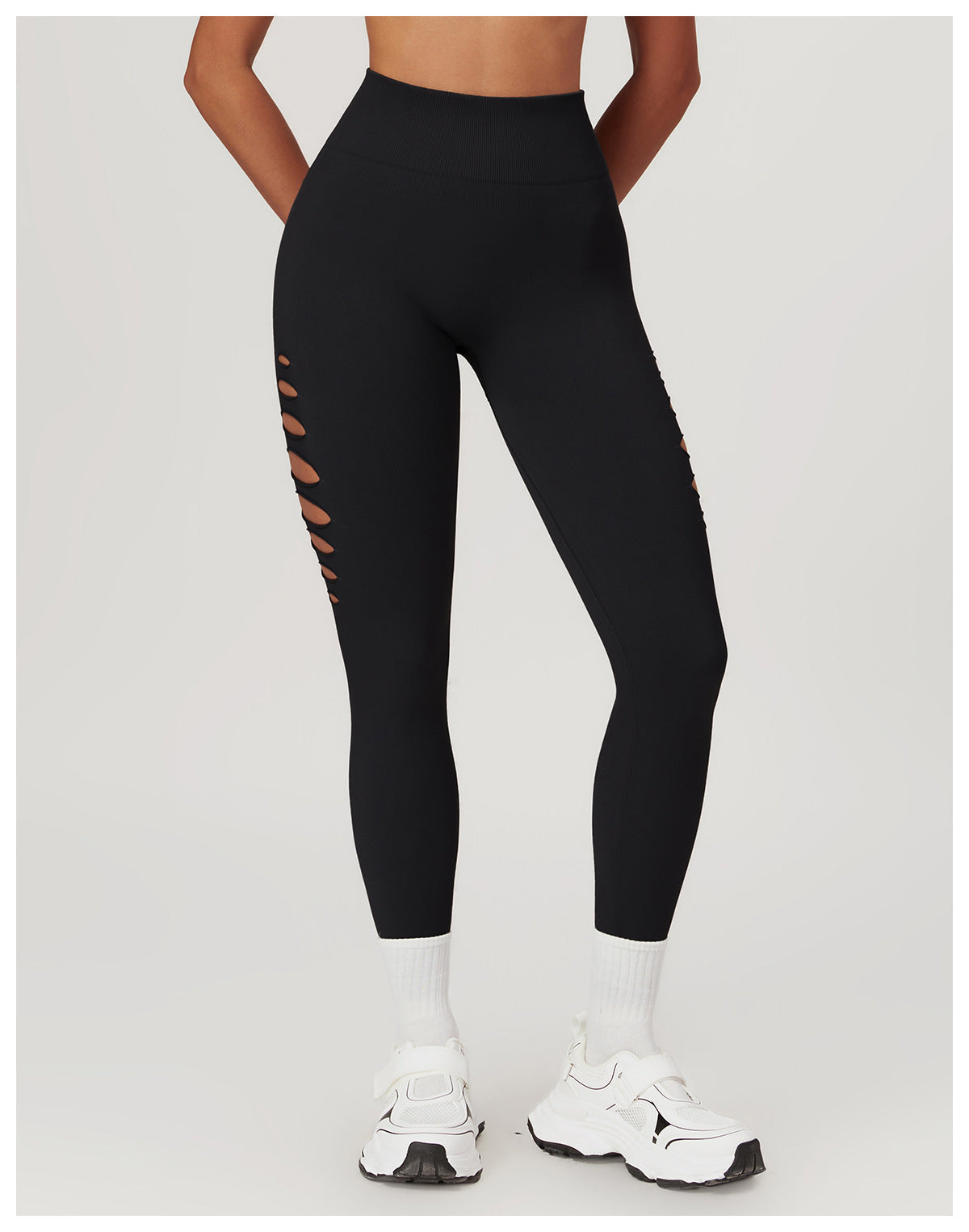 European Hollow Seamless Tight Yoga Pants