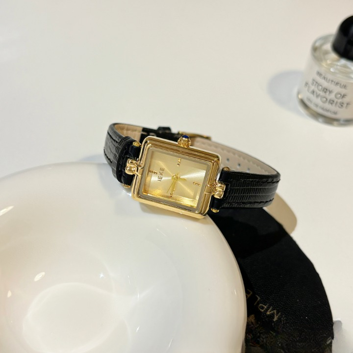 Square Genuine Leather watch