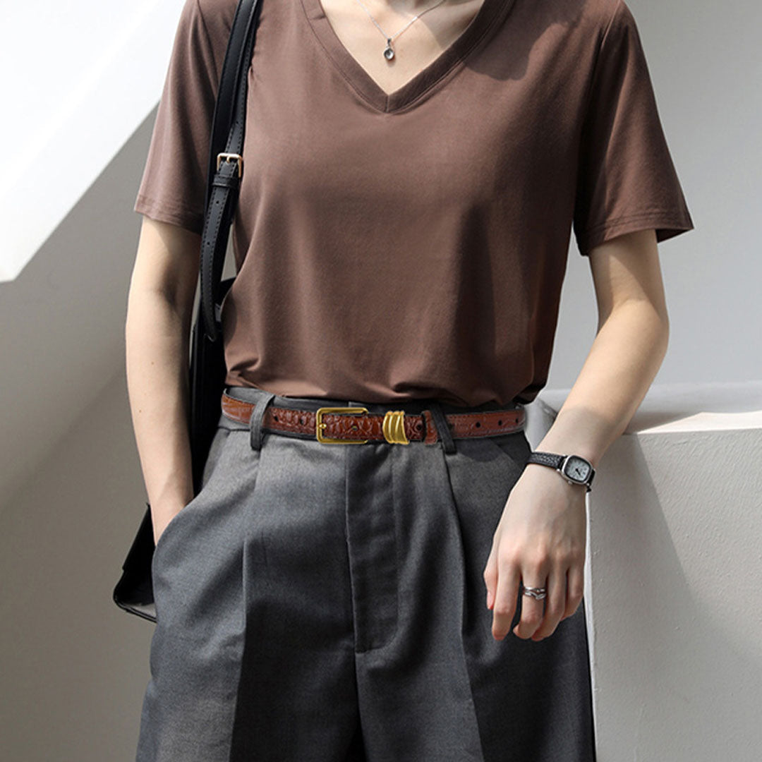 crocodile pattern exclusive retro belt - KALONBD.COM