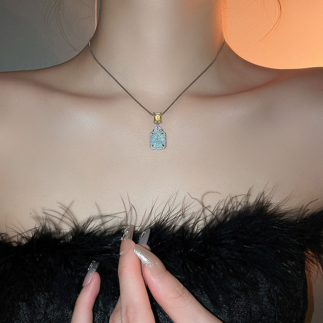 aquamarine luxury NY Necklace