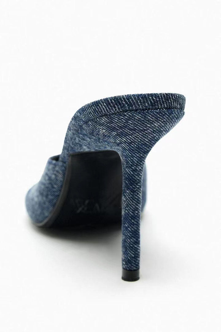 exclusive Denim Designer Heel