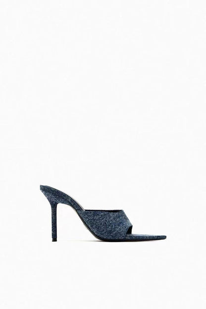 exclusive Denim Designer Heel