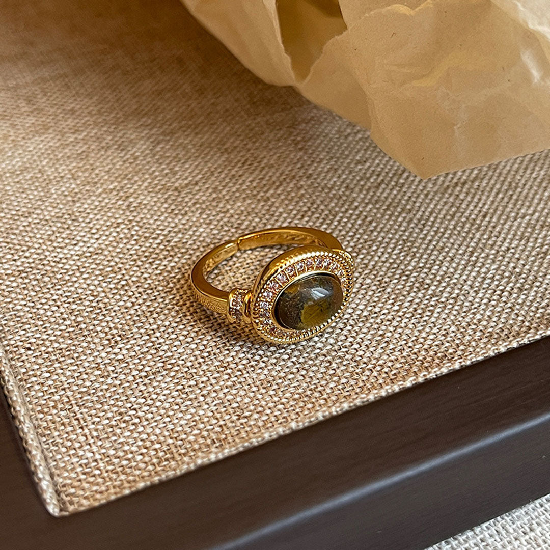 exclusive natural stone ring