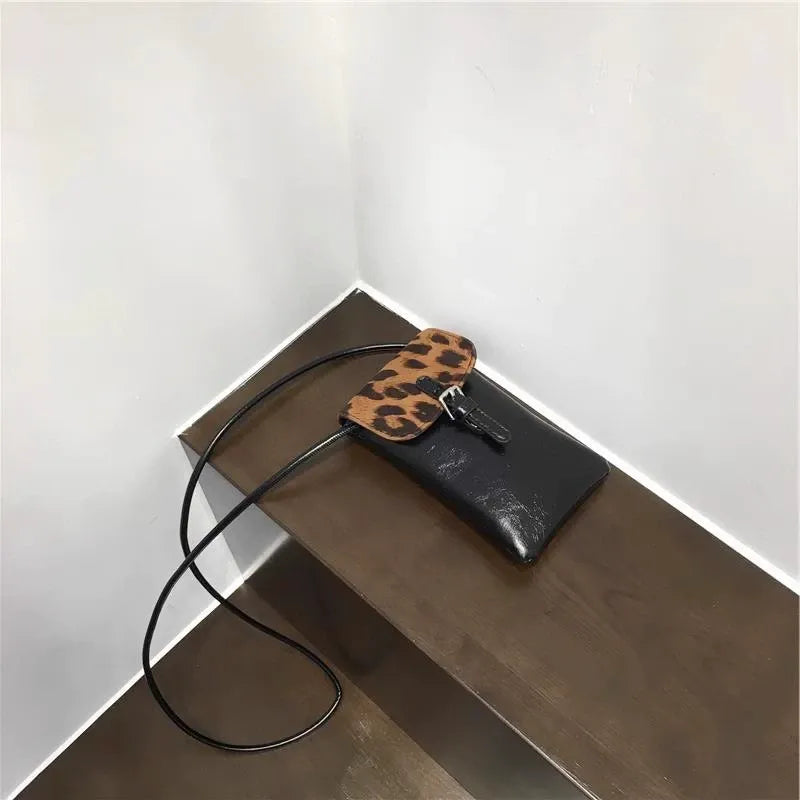 Kalonbd leopard print mobile phone bag (pre-book)