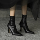 KalonBd pointed celebrity skinny boots- Black(pre-book)