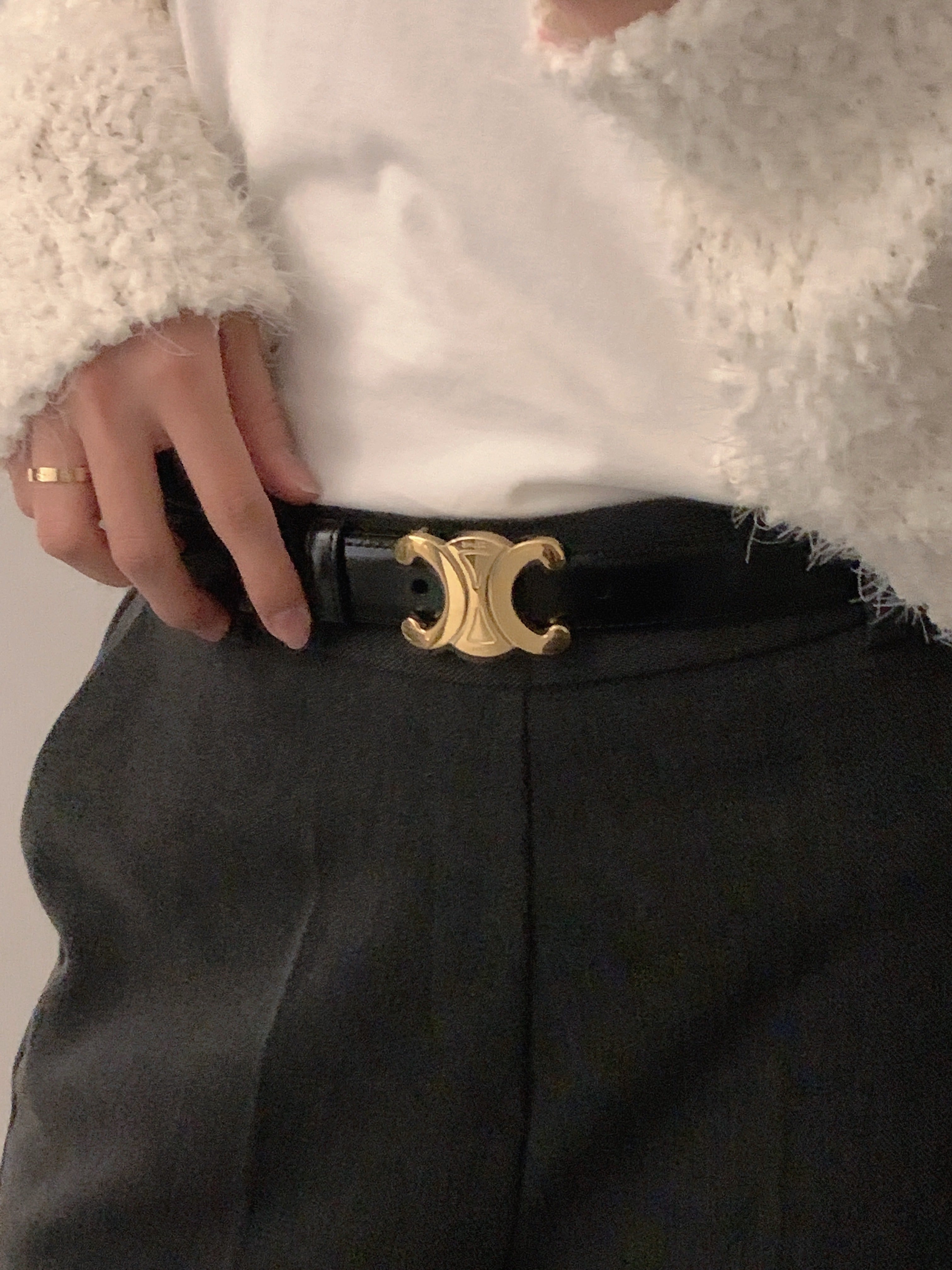 KalonBD CC genuine leather belt-Black(Pre-book) - KALONBD.COM