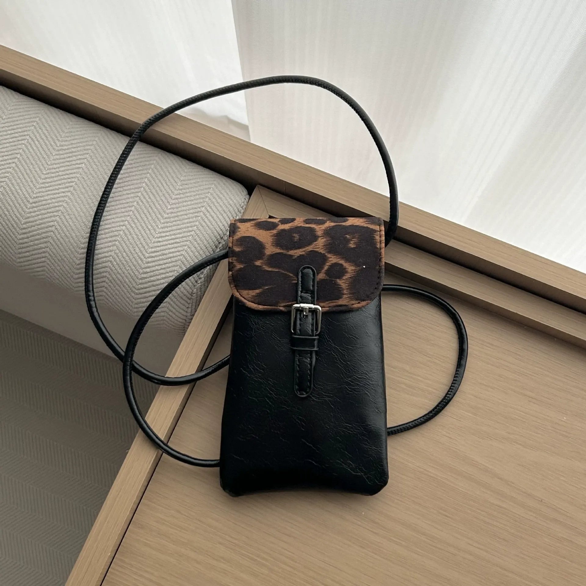 Kalonbd leopard print mobile phone bag (pre-book)