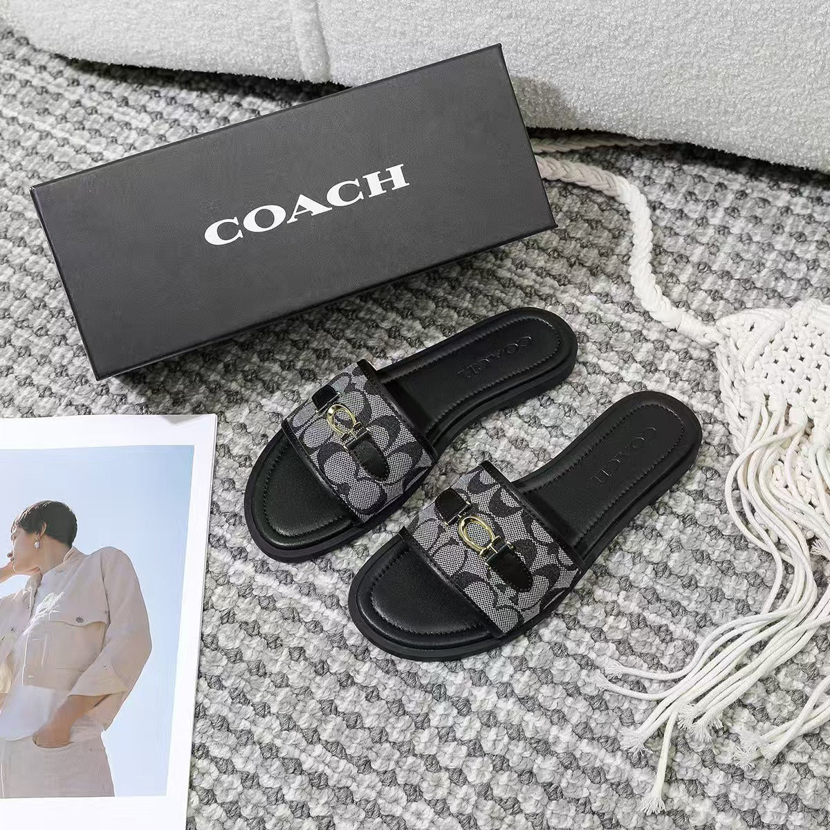 KalonBd COA genuine leather slippers(Pre-book)