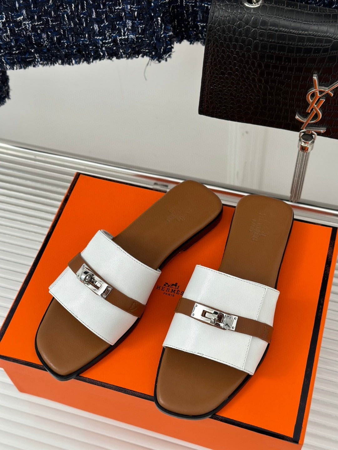 KalonBd White Flat and Stylish Sandals(Pre-book) - KALONBD.COM