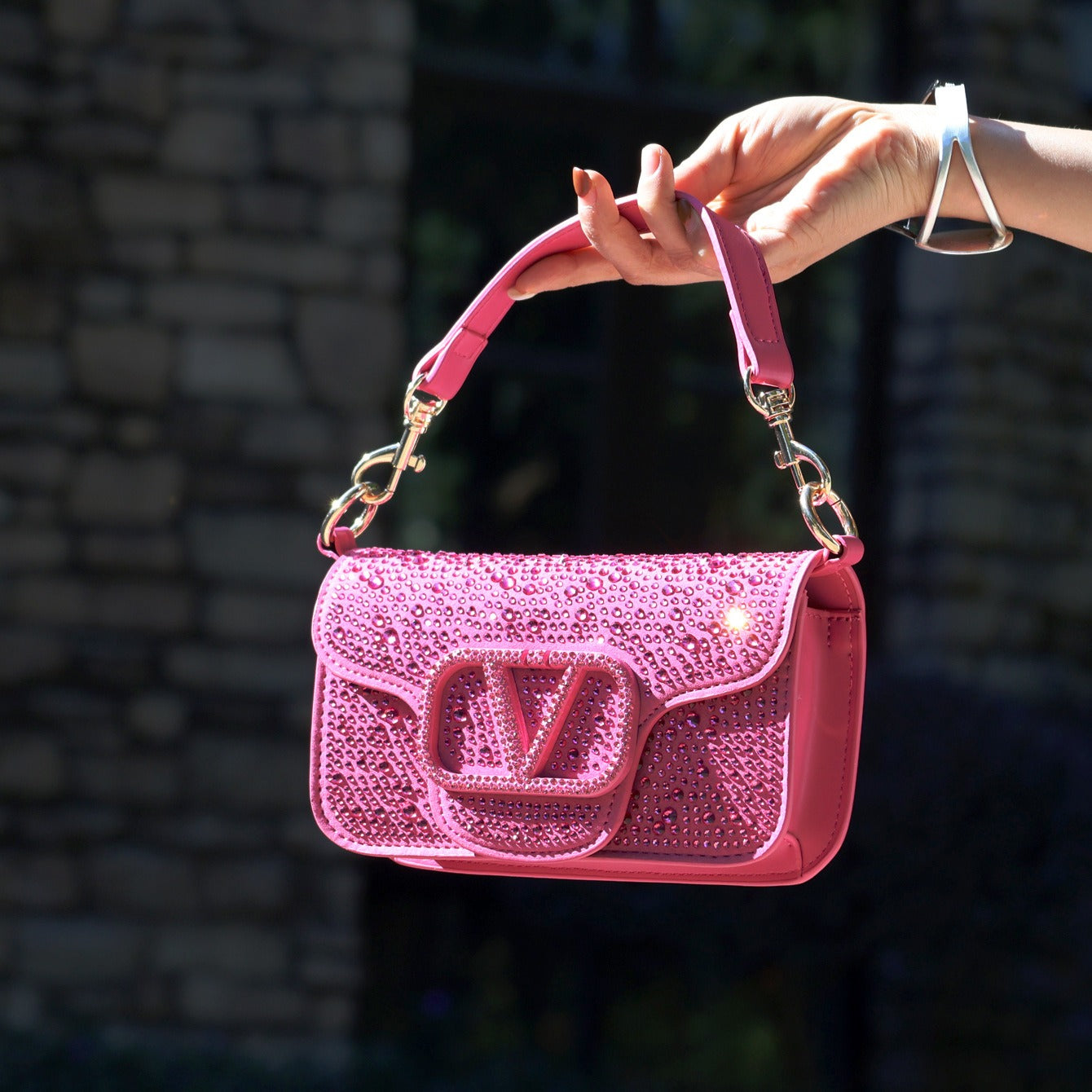 Kalonbd fashionable small shoulder bag-Rose gold - KALONBD.COM