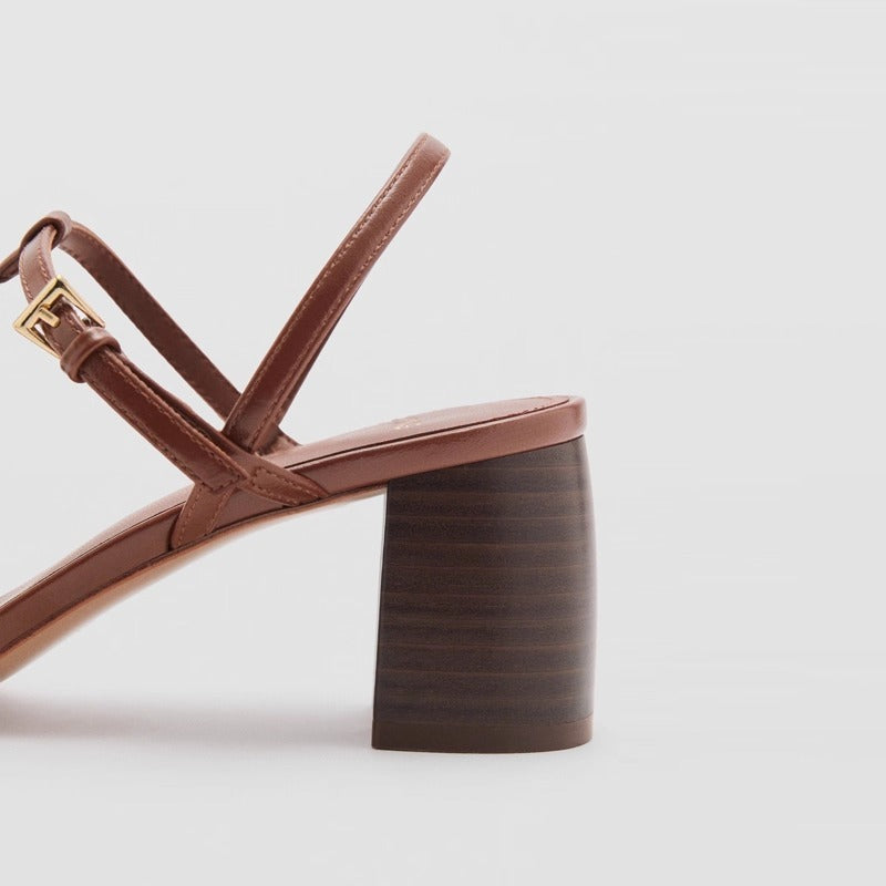 KalonBd Roman Square Chunky Heel(Pre-book) - KALONBD.COM