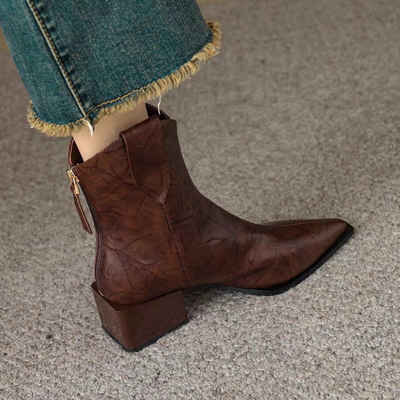 KalonBd pointed toe thick boots