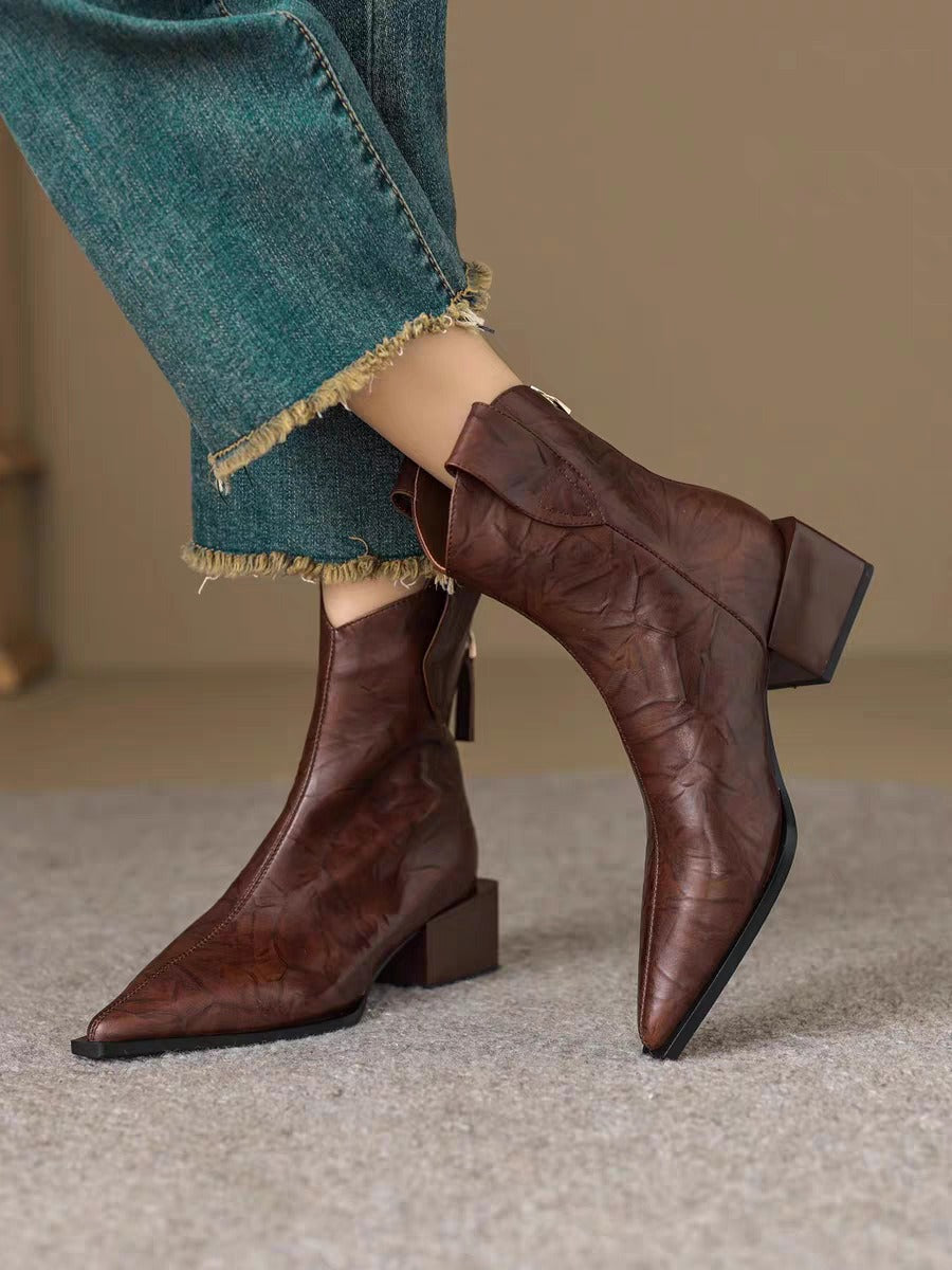 KalonBd pointed toe thick boots