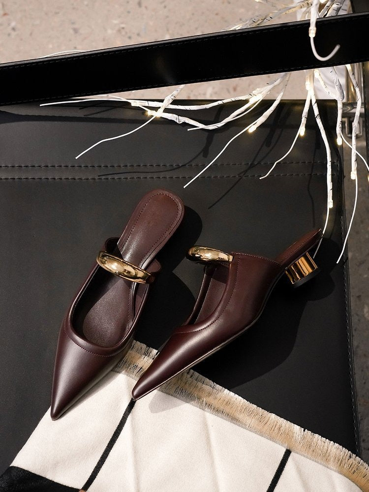 KalonBd French style thick heel(pre-book)