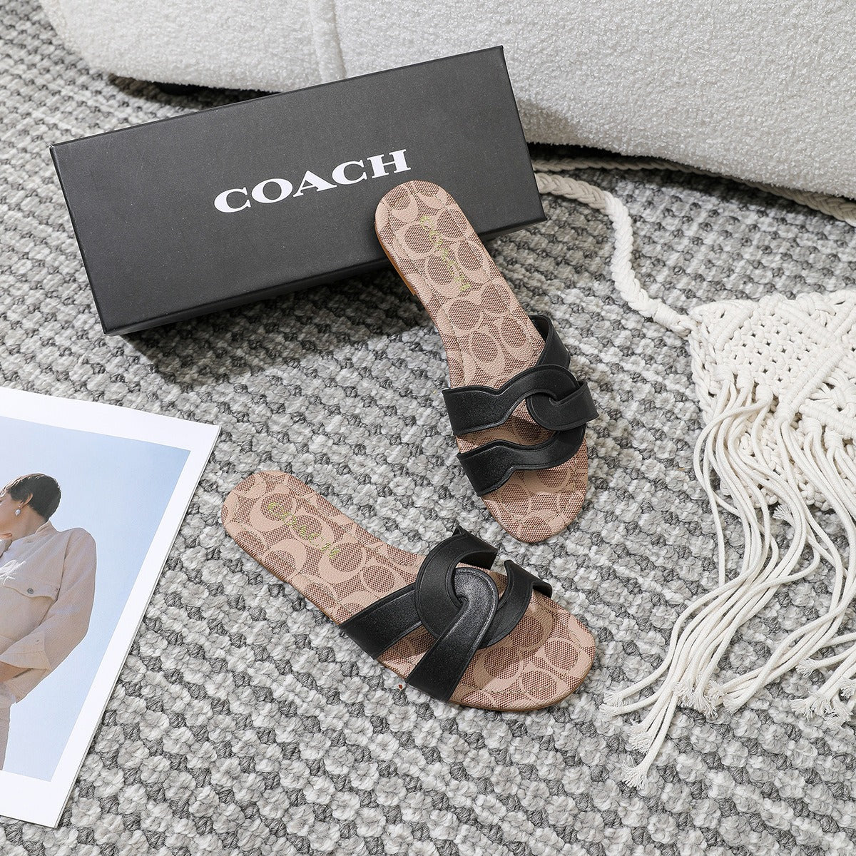 KalonBd simple one-strap slippers(Pre-book) - KALONBD.COM
