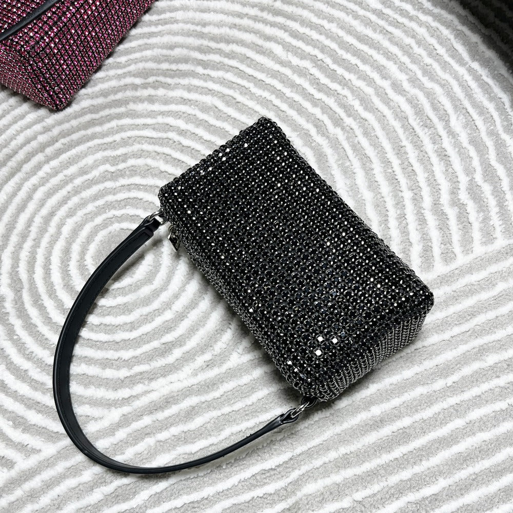 Kalonbd Rhinestone shoulder bag-Black(Pre-book) - KALONBD.COM