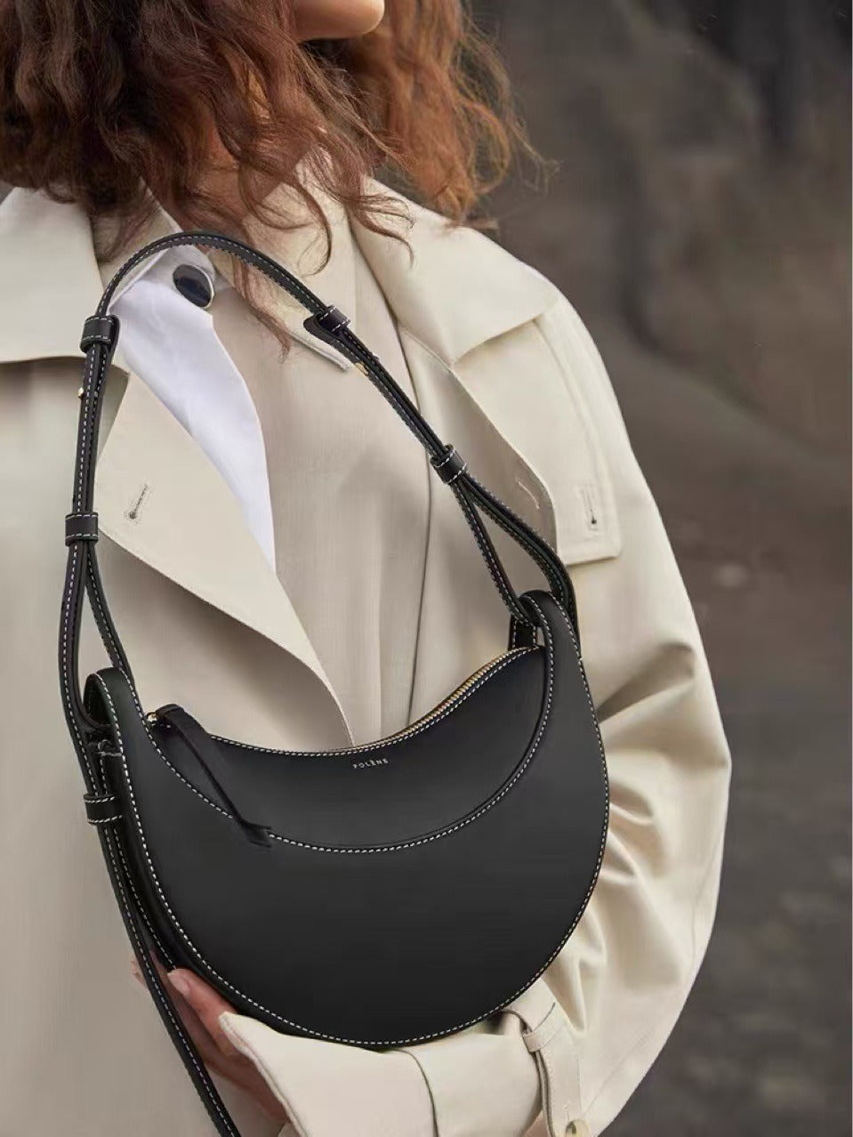 KalonBD Polene Crescent Bag- Black (Pre-Book)