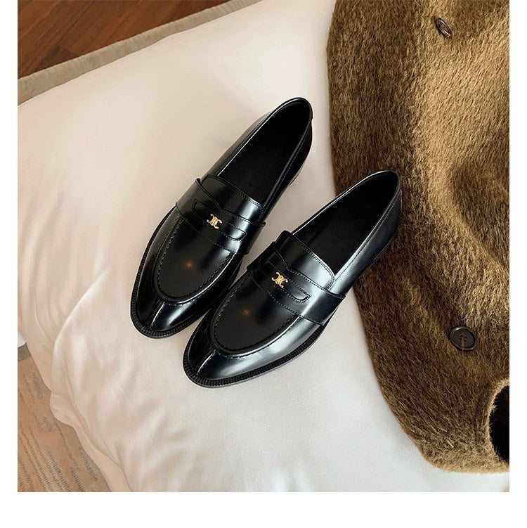 Kalonbd Women's Platform Leather Loafers(Pre-book)