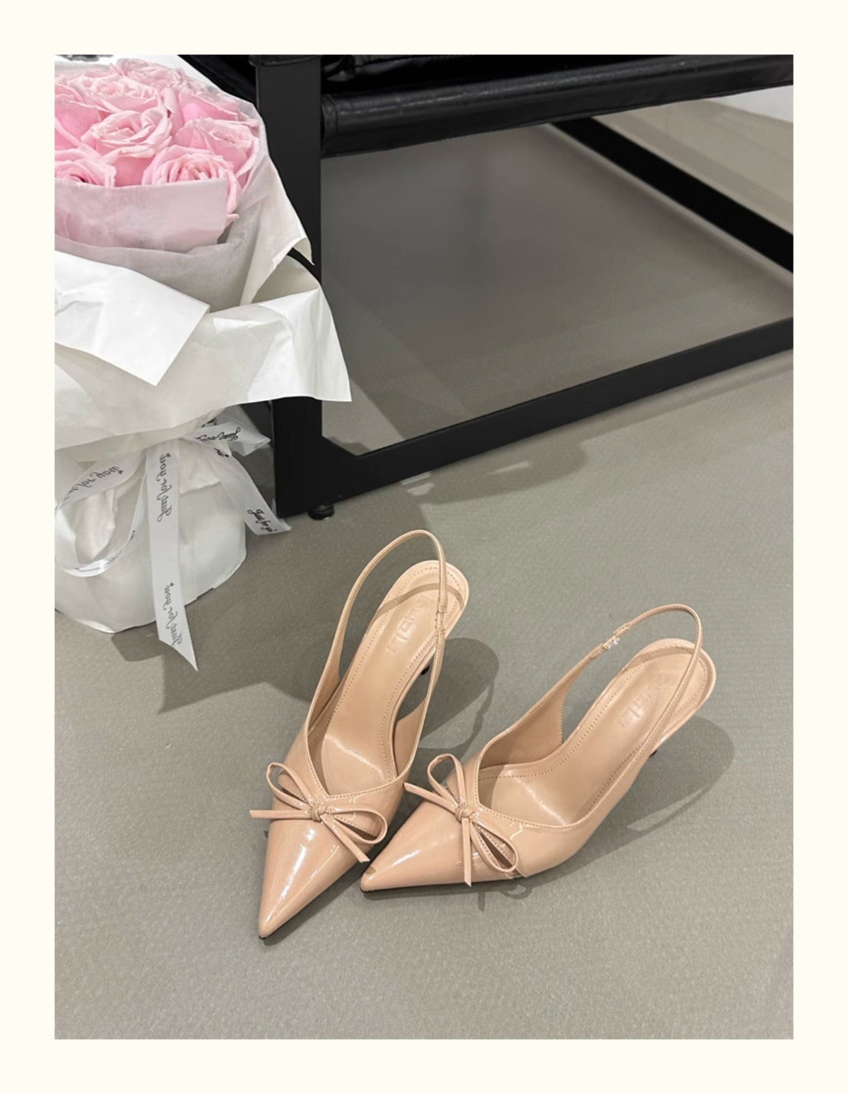 KalonBd pointed bow high heels