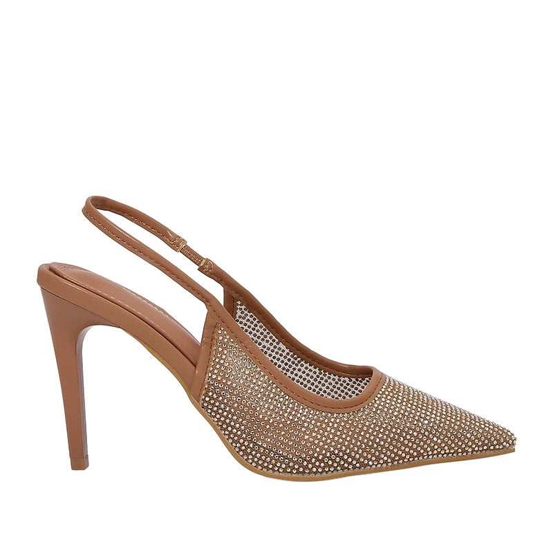 KalonBd Glossy Mesh Open-Heel - KALONBD.COM