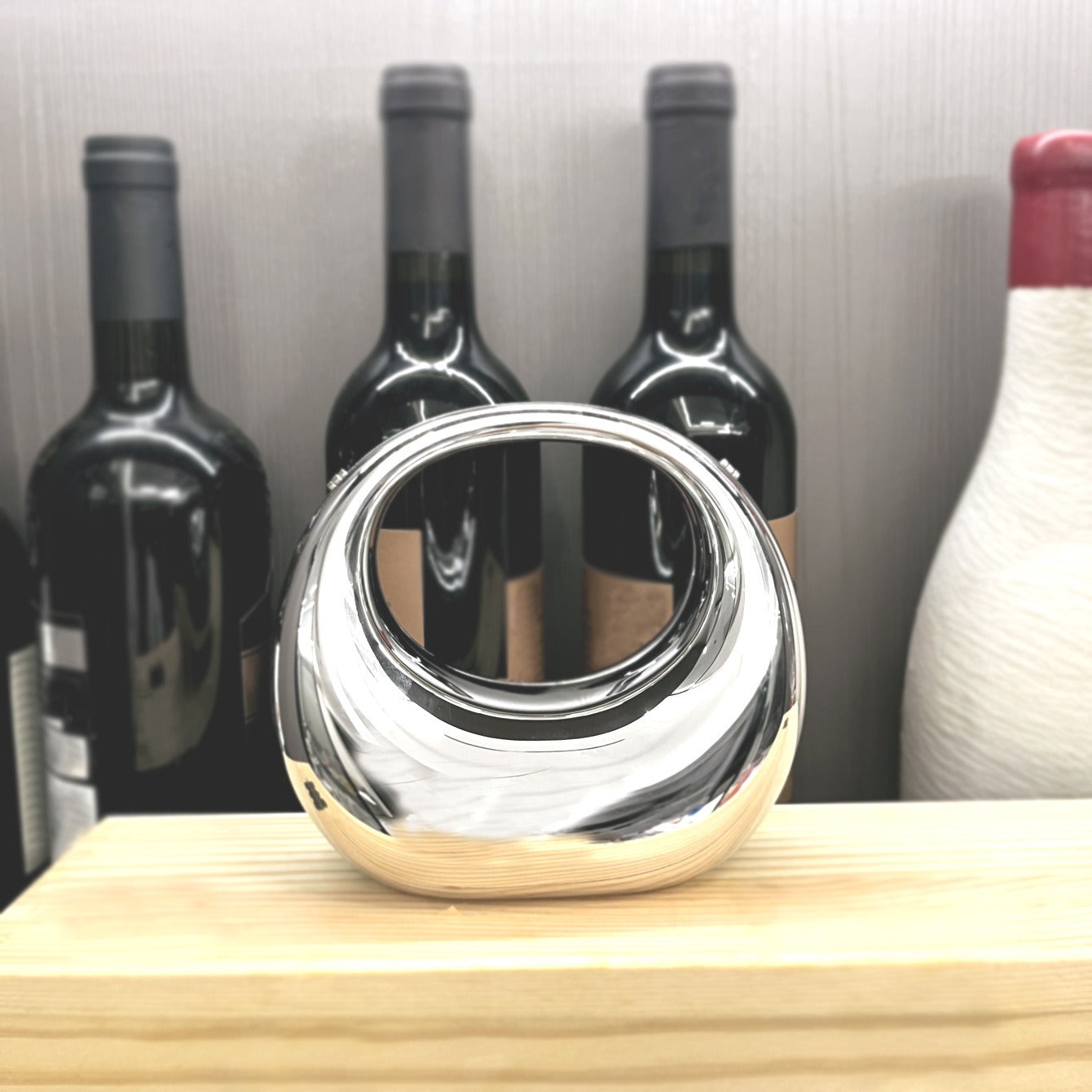 Kalonbd minimalist acrylic moon bag- Silver(Pre-book)