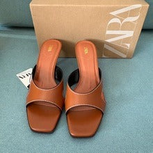 New Style Square Toe Heels(Pre-book)