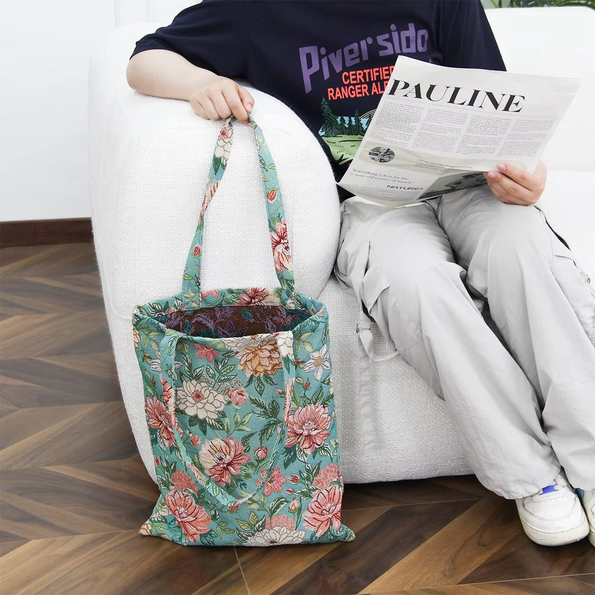 Kalonbd flowers art handbag (pre-book)